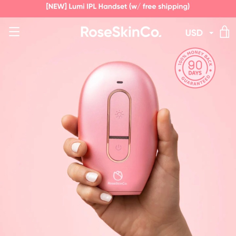 Lumi IPL Hair remover handset